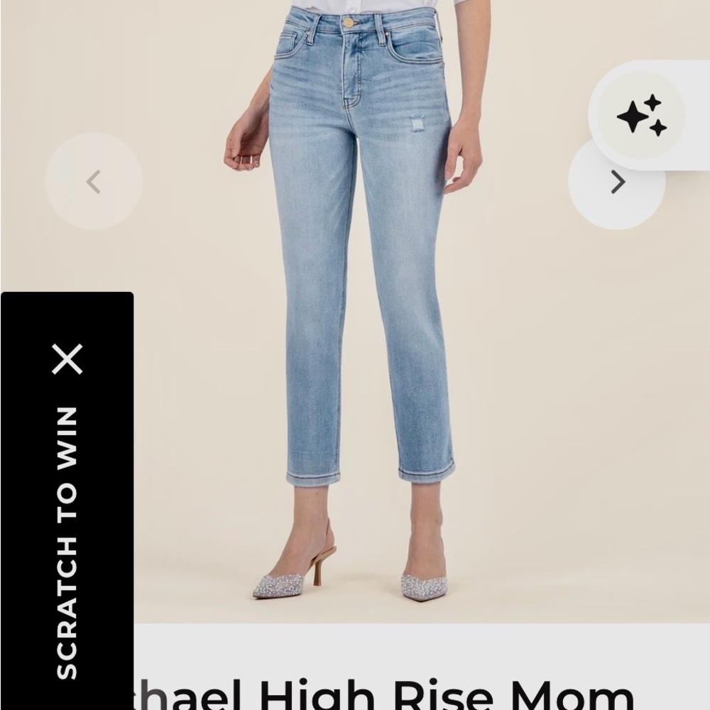 Kut from the Kloth Light Blue Ankle Jeans 👖 MOM’S JEANS , size 10 or 32/26